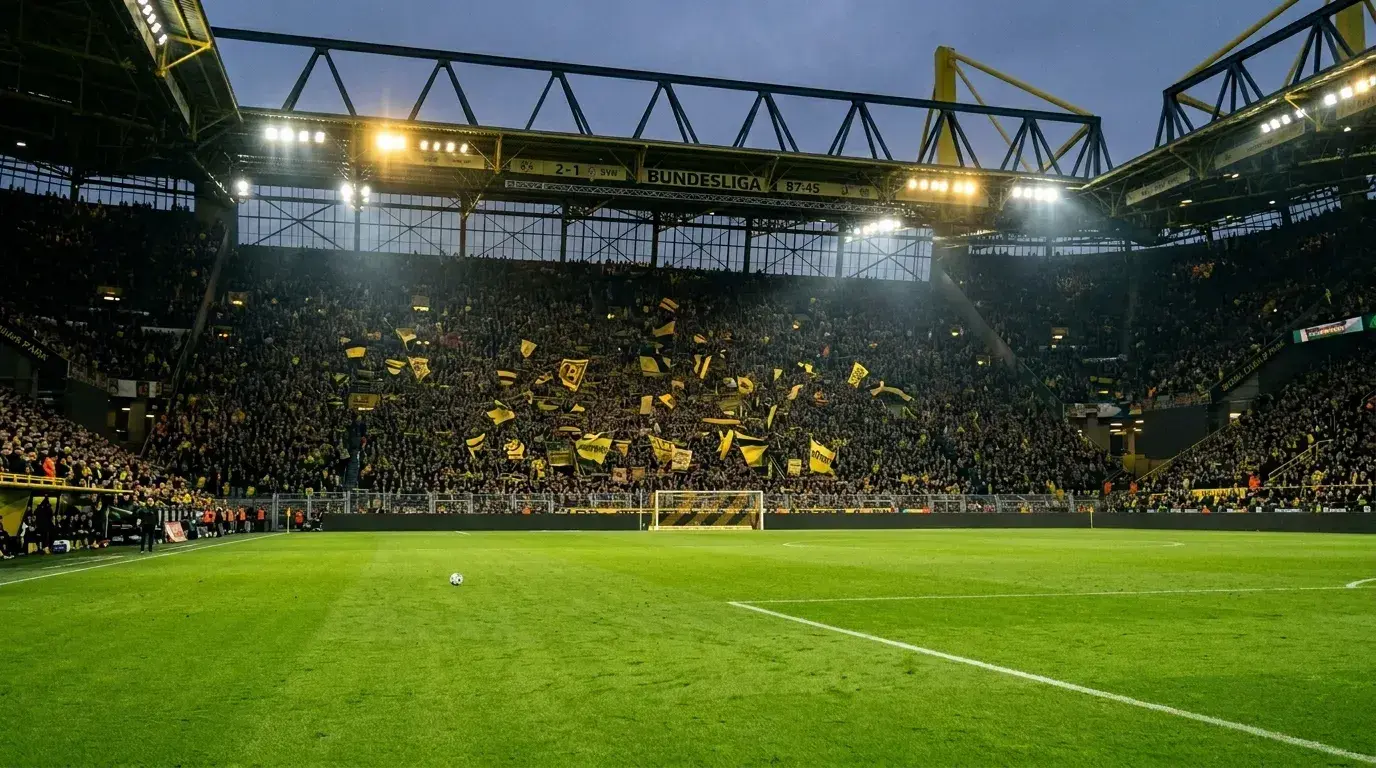 Bundesliga-Stadion bei Flutlicht – Fußball Wettanbieter Vergleich 2026